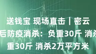 送钱宝 现场直击｜密云太师屯灾后防疫消杀：负重30斤 消杀2万平方米